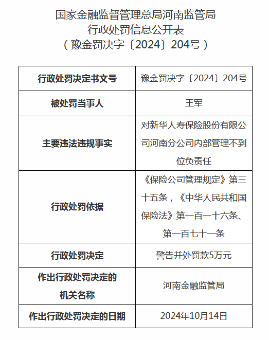 河南金诺保险代理被罚37万元：因未按规定投保职业责任保险或缴存保证金等